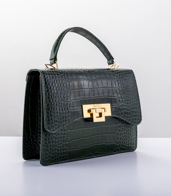 Dark Green Croco