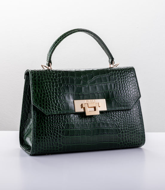 Dark Green Croco