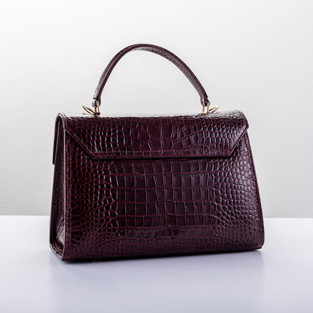 Burgundy Croco