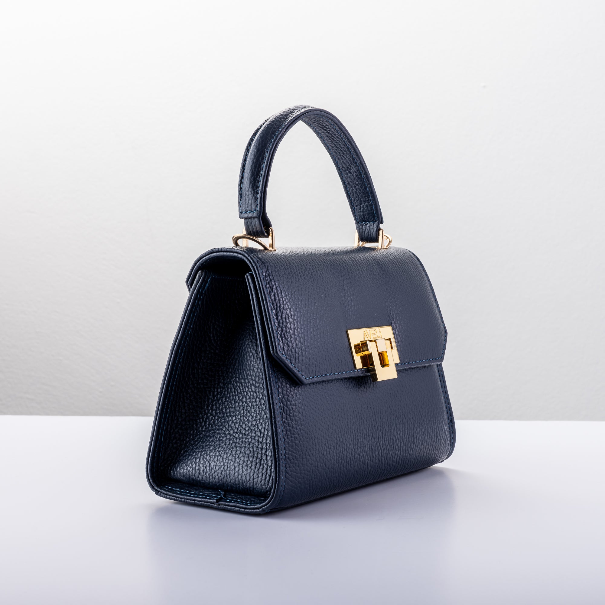 Navy Blue Full-Grain