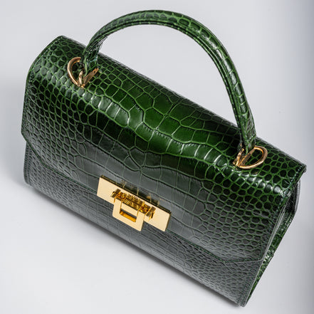 Dark Green-Croco