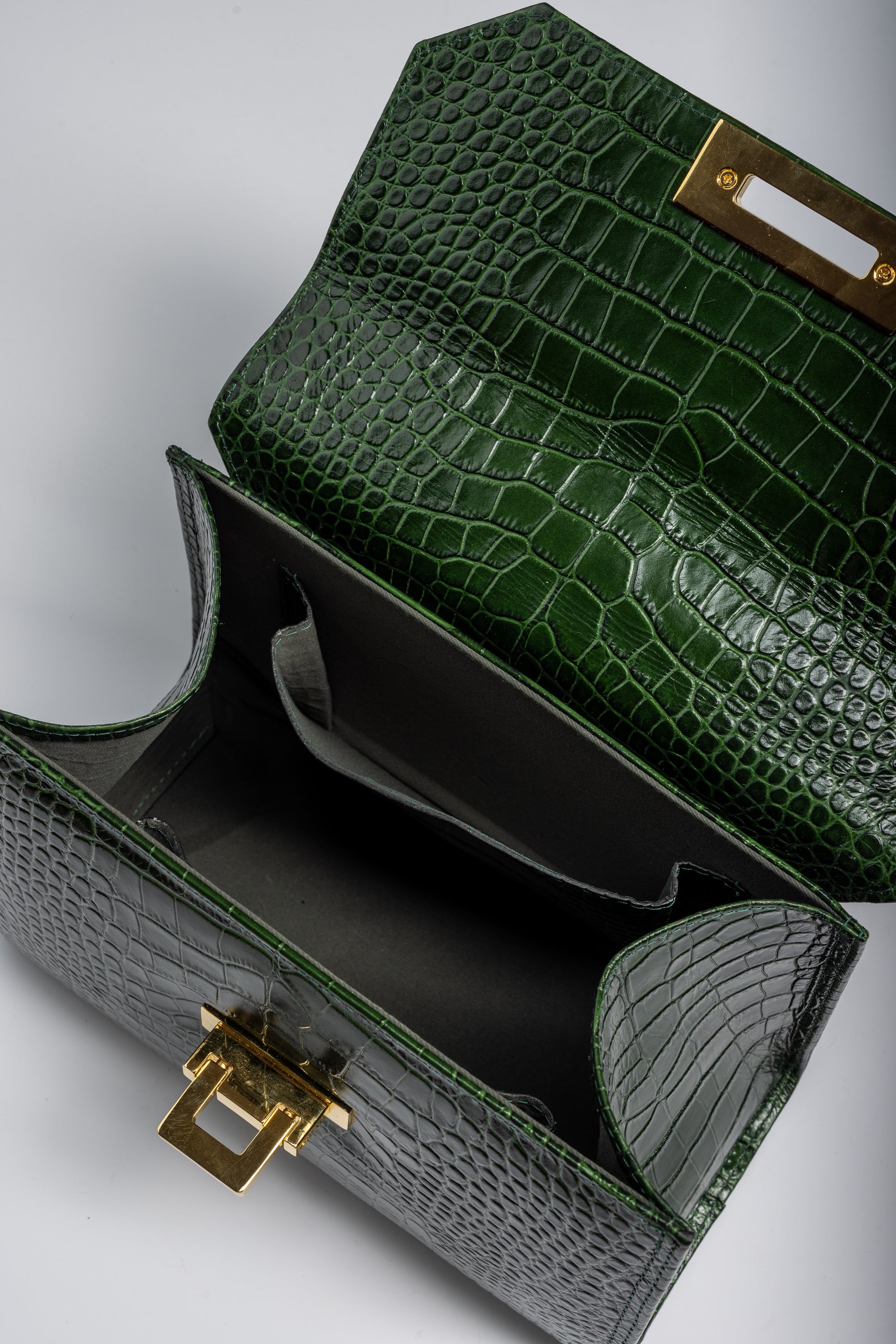 Dark Green-Croco