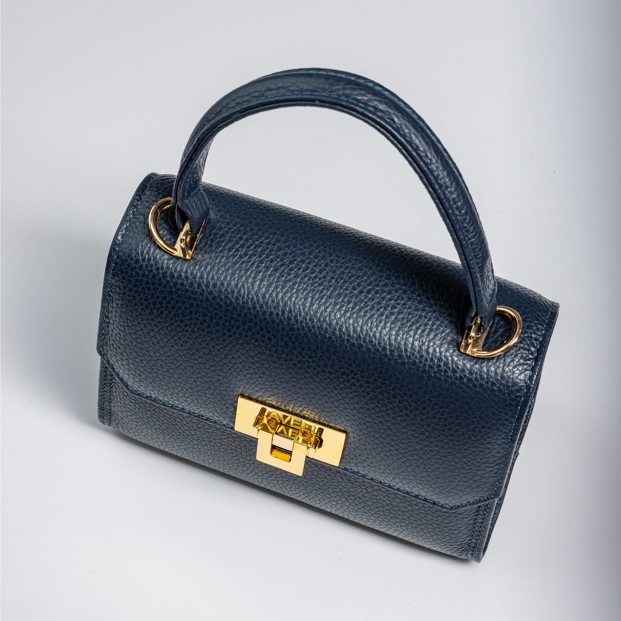 Navy Blue Full-Grain