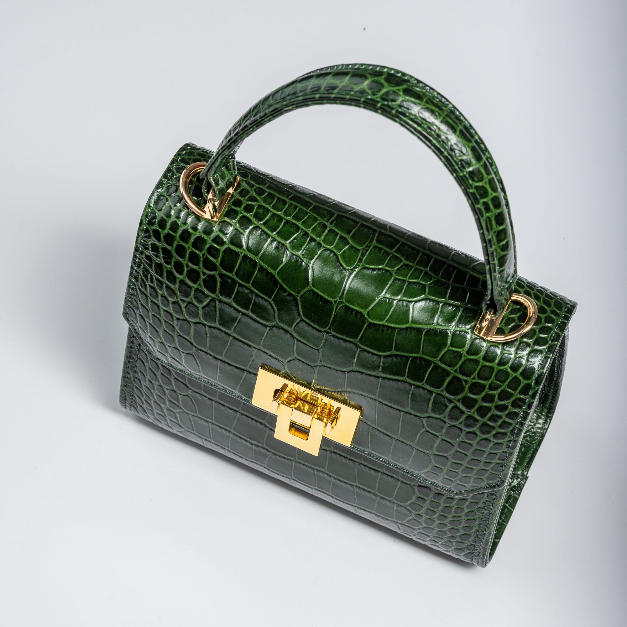 Dark Green-Croco