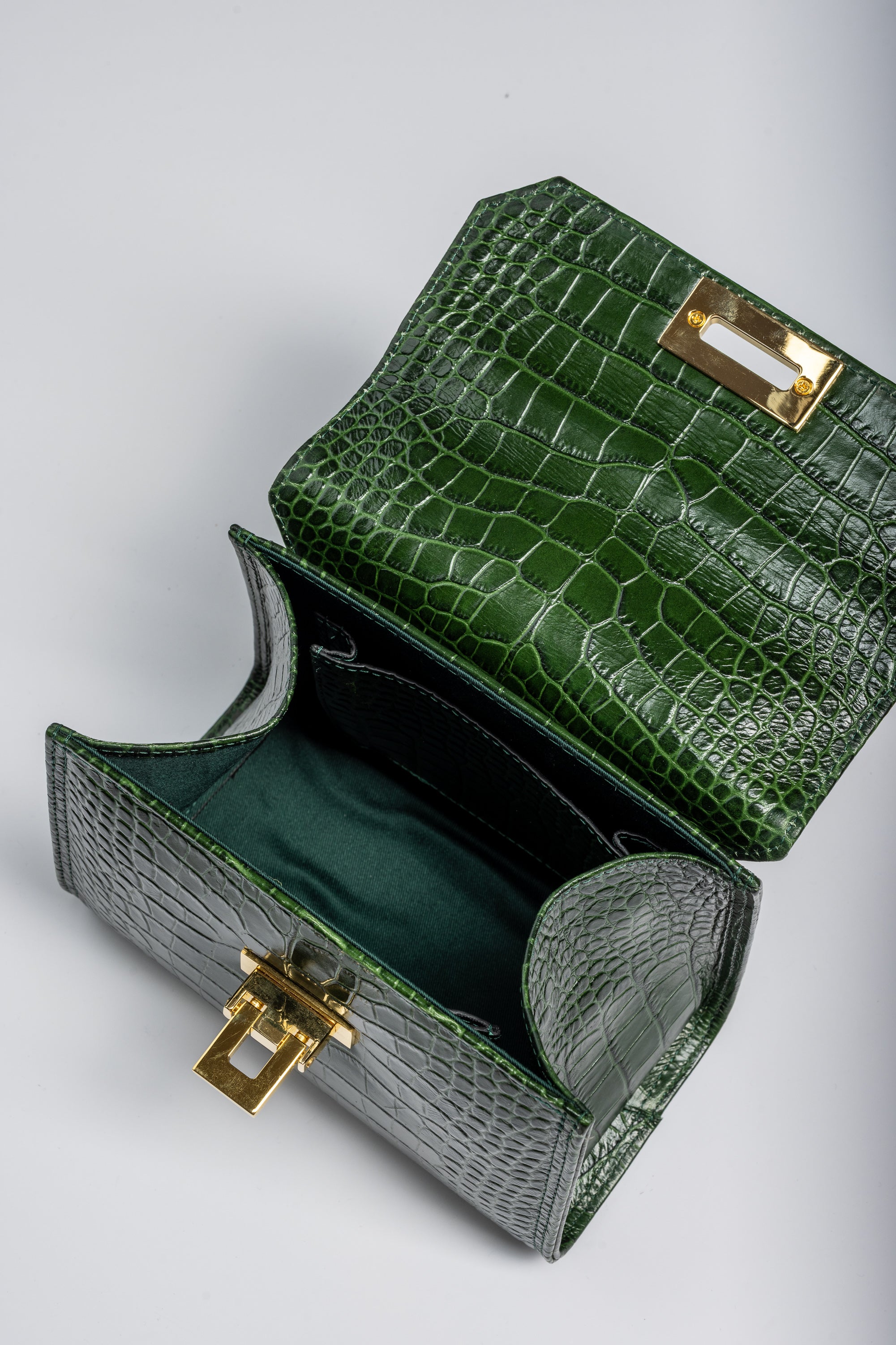 Dark Green-Croco